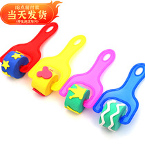 EVA patterned roller seal roller drawing Brush Sponge Brush Nursery School Early Teach Children Graffiti Fine Art Material