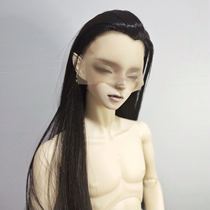 (Sleeping Home) BJD3 points baby beauty sharp wig side points single tip blank black spot 3 points uncle 45cm