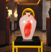 Jingyue art sculpture resin ornaments living room soft decorations Chinese style transparent jar wine jar bottle craftsmanship workshop