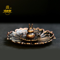 Jinwanglai lotus incense holder plate incense line incense plug dual-use lying aromatherapy stove incense plug incense appliance ornaments
