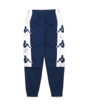 (Ten or eight color Korea) back-to-back Kappa Tibetan blue wide LOGO side-marked sports trousers