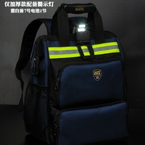 Factory Promotion Electrician Woodworking Double Shoulder Tool Backpack Multifunction Maintenance Five Gold Tools Male Canvas Telecom