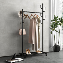 Hanger Ground Floor Bedroom Hanging Hanger Iron Art Clothing Cap Rack Removable Home Balcony Indoor Drying Hanging Clothes Rack