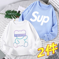 Boys with long sleeves and pure cotton 2022 new children in spring clothes boys in children's clothes children's underpants
