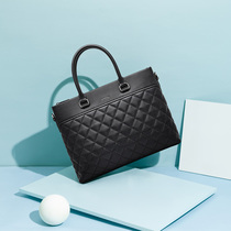 Honggu Red Valley Fashion men Business Leisure Hand bag large capacity cowhide shoulder bag men Diamond tide youth