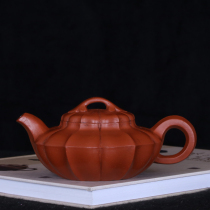 Taiwan returned old purple jar pot famous master Gu Jizhou early hand made Zhu mud ribbon jumble juice juice pot