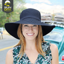 US Sundayafternoons Ms Sunhat Han version Large along sunscreen Speed Dry Foldable Sun Cap