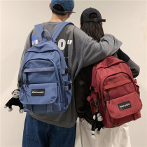 Large capacity fashion trend school bag male Korean version college student high school backpack Forest department joker ins super fire shoulder bag