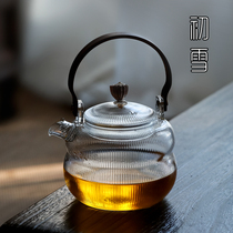 Kung Fu tea tea kettle Glass high temperature resistant cooking teapot Electric pottery stove Special tea maker Glass pot tea stove