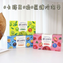 South Korea cold tea imported Dante Peach Passion Fruit strawberry green grape Zero card cold tea bag fruit tea