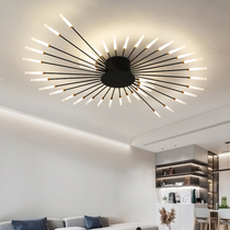 Nordic minimalist living room lights post modern simple creative fireworks led ceiling lights master bedroom study light luxury lamps