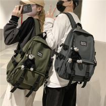 Fashion trend school bag female Korean version of high school college student large capacity backpack male 2020 new ins backpack