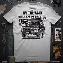 Cross-country Lakes Short Sleeve T-Shirt Mens New Pure Cotton Printed Elastic Half Sleeve Pastel Y62 Tide Card Big Code Repair Pop