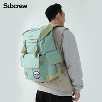 Subcrew Li Canson's same tide-brand large-capacity two-shoulder bag male travel outdoor backpack student sports bag