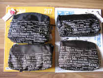 Cosmetic bag New handbag geometric pattern nylon bag pencil bag tool bag coin purse exported to Japan surplus