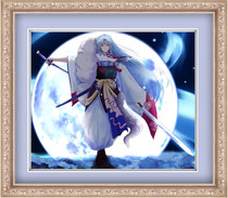 Cartoon anime characters Inuyasha Around Killing Pill Cross stitch student dormitory living room bedroom hanging painting kit