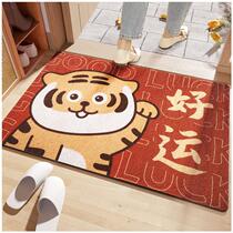 Zhejiang Butler Home Mat Festive Carpet Door Mat Entrance Doormat Slip Into Doormat Entrance Mat Silk Ring Tiger Year Home Feet