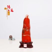 Natural strange stone South Africa red Jasper chicken blood stone Feng Shui town house Gobi Agate soft decoration ornaments lucky evil spirits