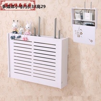 2021 new wall-mounted wall decoration free of punching wi-fi hanging room wifi cat multimedia set-top box set up