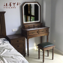 Wood with lights40-45-50-60-70-80-90cm1 meter American net red led small dressing table dresser table