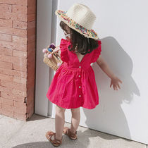 Baby girl girl childrens dress summer Baby Baby Baby Baby Summer foreign dress little girl baby princess dress