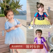 Chen Tai Pig L Mother Girl Clothes 2021 Summer Aesha Princess Leia Liandress Children Girls Conjoined swimsuit swim suit