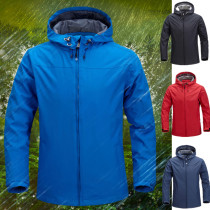 Single layer stormtrooper mens outdoor mountaineering suit windbreaker mens waterproof and windproof autumn large size sports jacket takeaway customization