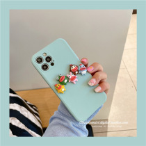 Three-dimensional sausage mouth characters suitable for Apple 11 phone case 12promax all-inclusive camera 12 anti-drop iphonex silicone 8plus soft shell 12pro creative 7p net