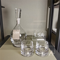 LSA British imported handmade glass JULIA jug Whisky bottle decanter decorative bottle wine branch