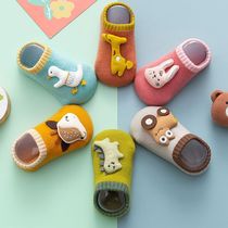 Floor socks baby autumn and winter thickened section cool non-slip soft bottom socks children baby toddler socks spring cotton