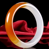 Drain red white material 60 inner diameter atmospheric warm polenta bracelet < rich and expensive in hand > jade bracelet hz01455