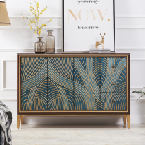 Post-modern luxury art porch cabinet living room sideboard door Locker shoe cabinet American home decoration cabinet