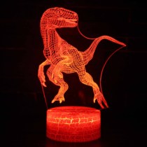 Creative Romantic Table Lamp Bedroom Bedside Plug-in Electric Small Night Light Baby Nightlight Dinosaur Small Light Sleep Remote Control Home
