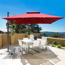 Outdoor parasol courtyard cafe restaurant outdoor parasol Villa open air large square umbrella 3 m