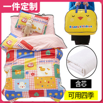 Kindergarten quilt three-piece small quilt six-piece baby entering the garden bedding Special pure cotton for nap four seasons universal