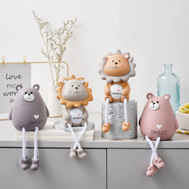 Home decorations pastoral craft ornaments couple hanging creations creative hanging foot resin doll partition gift ornaments