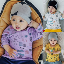 Long sleeve summer summer thin cotton baby boy T-shirt male baby coat spring and autumn cotton baby thin baby girl