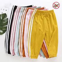 2020 summer new childrens anti-mosquito pants thin breathable bloomers girls baby loose sports boys pants