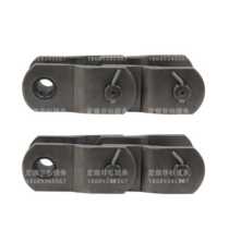 Supply 2512 pitch 77 9 curved plate chain for heavy-duty transmission