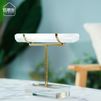 Model room ornaments living room porch TV cabinet wine cabinet modern light luxury high-end crystal stone decorations new room decoration