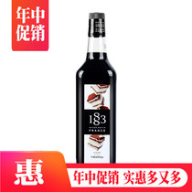 France 1883 Lutian Tiramisu flavored syrup fruit dew 1000ml Mixed coffee cocktail tiramisu