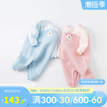David Bella Spring Autumn Dress New Female Baby One-piece Dress Newborn Sweaters Baby Khaclothes Climbing To Suit Men
