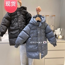 Special price Childrens clothes boys down clothes in the middle of winter clothing Korea CUHK Thickening White Duck Suede Jacket Foreign Air Tide