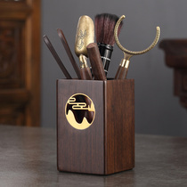Ebony tea ceremony 6 gentleman solid wood tea clip cup holder kung fu tea set kung fu tea accessories six gentlemen set pot pen