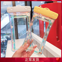 Mobile phone waterproof bag diving cover touchscreen underwater photo airbags can float swimming cover Apple Huawei General takeaway