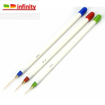 3 Pcs Nail Art Tips Tools Polish Pen Brush Drawing Stripe Li