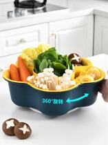 Hot pot platter drain basket fruit basin European storage box table large capacity storage basket snacks reunion dinner dried fruit
