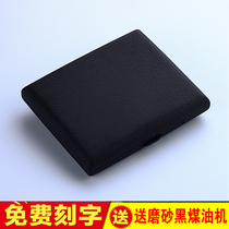 Original Guipai matte black 20-pack stainless steel cigarette case portable clamshell custom lettering send gifts for men and women