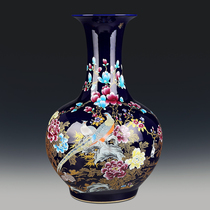 The large vase ceramic device pendulum in Jingde Township is a large living room with modern Chinese home decorations
