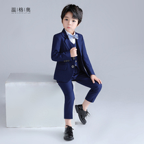 Little Boy Suit 10th Birthday Party Dress Middle School Boy Student Piano Performance Host Performance Costume Autumn and Winter